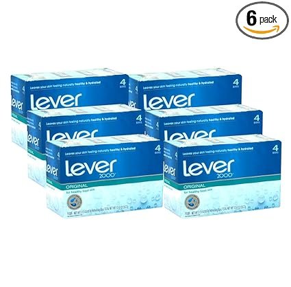 Lever 2000 Refreshing Bar Soap, Original, 3.15 Ounce, 4 Count (6 pack) 