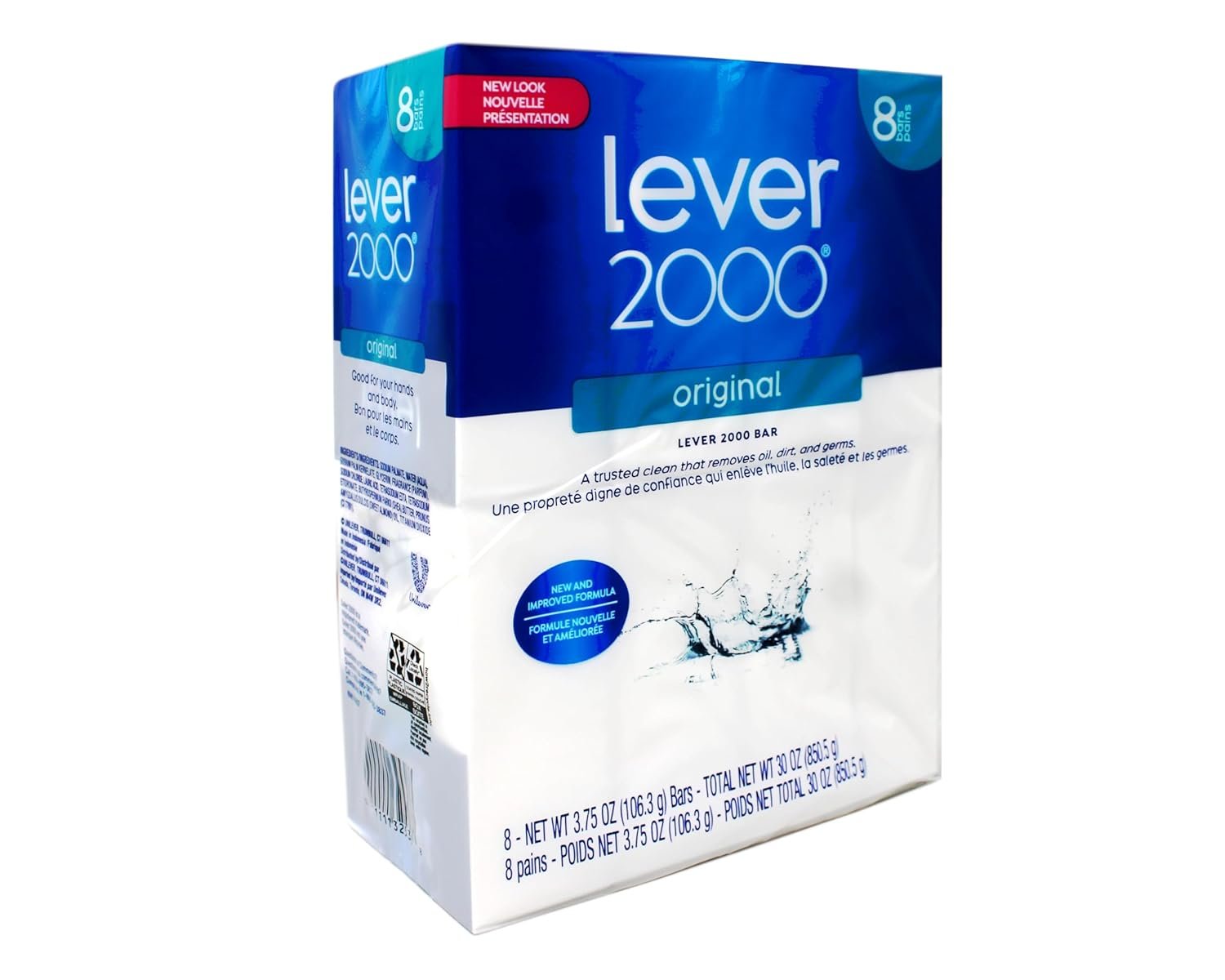 
Lever 2000 Original Refreshing Bar Soap, Perfectly Fresh 3.75 oz, 8 Each (Pack of 2) Hover