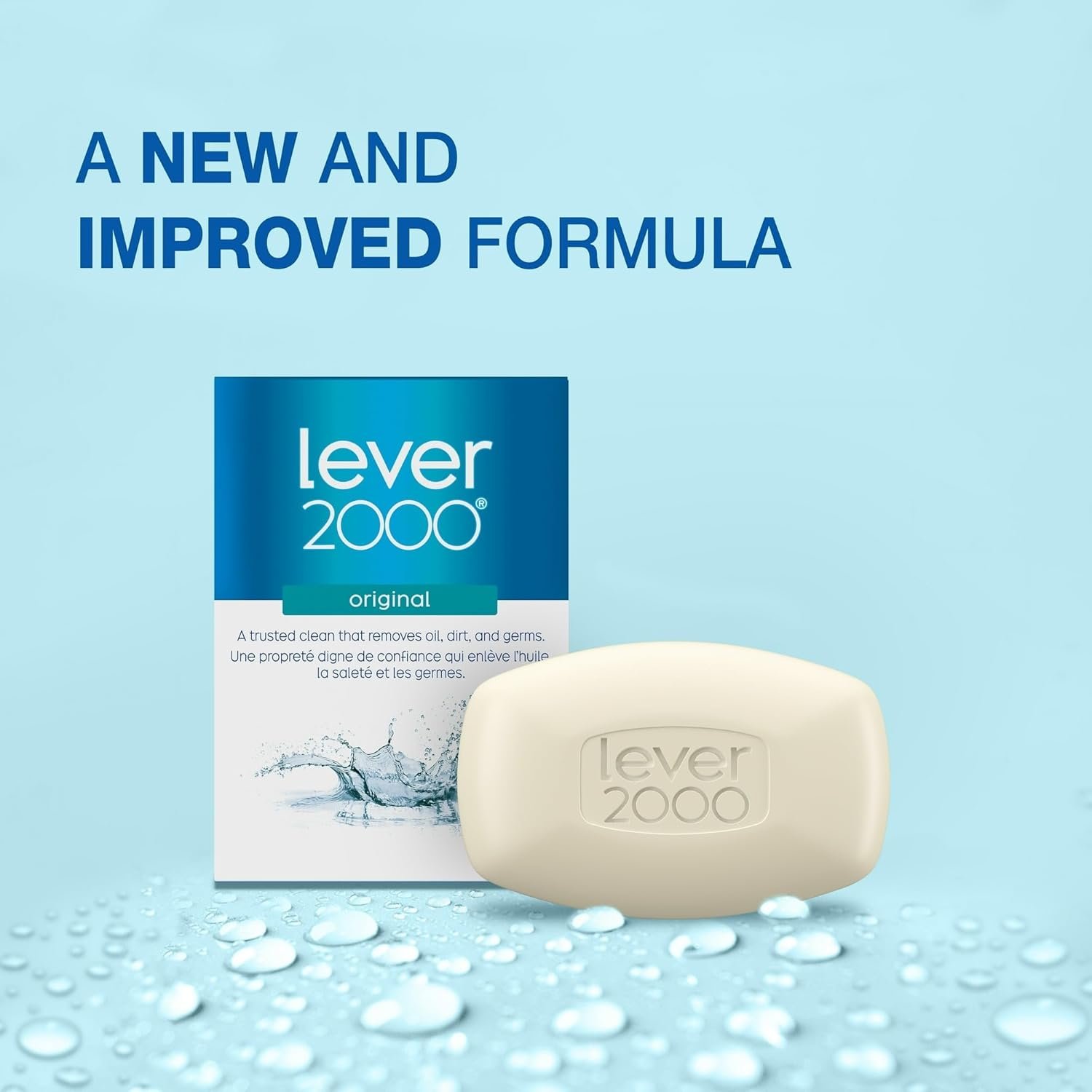 Lever 2000 Original Bar Soap, Trusted Clean for Hands and Body, 8 Bars, 3.75 oz Each (Pack of 2) Hover